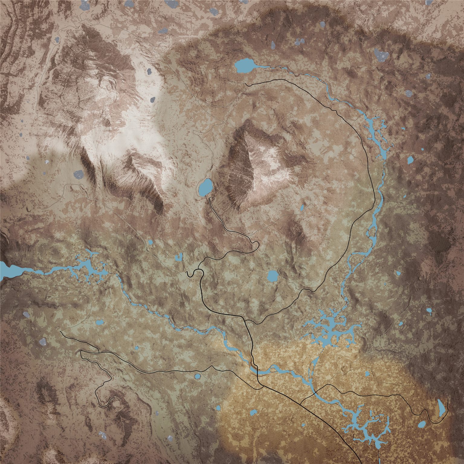 Askiy Ridge topographic map