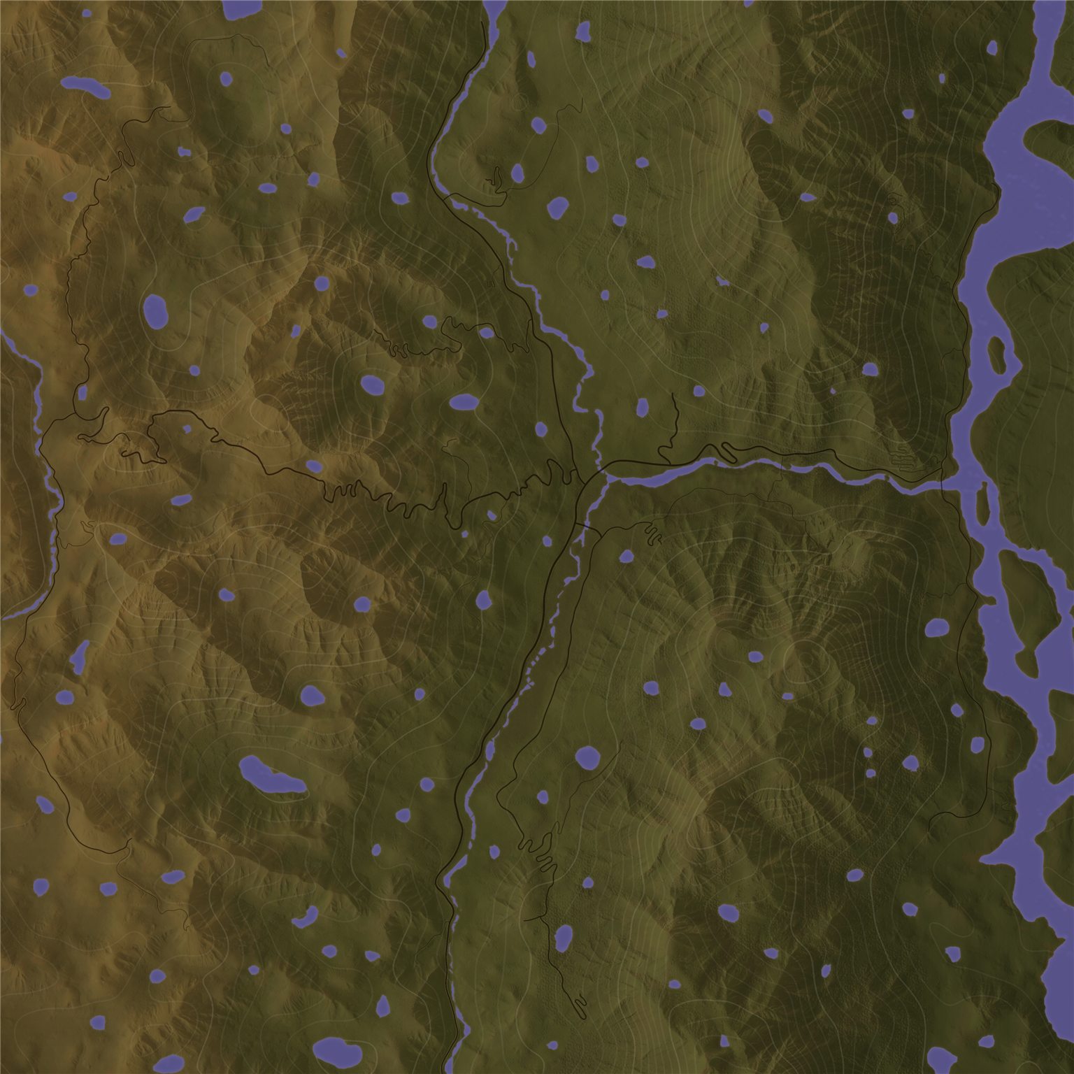 Intisuyu topographic map