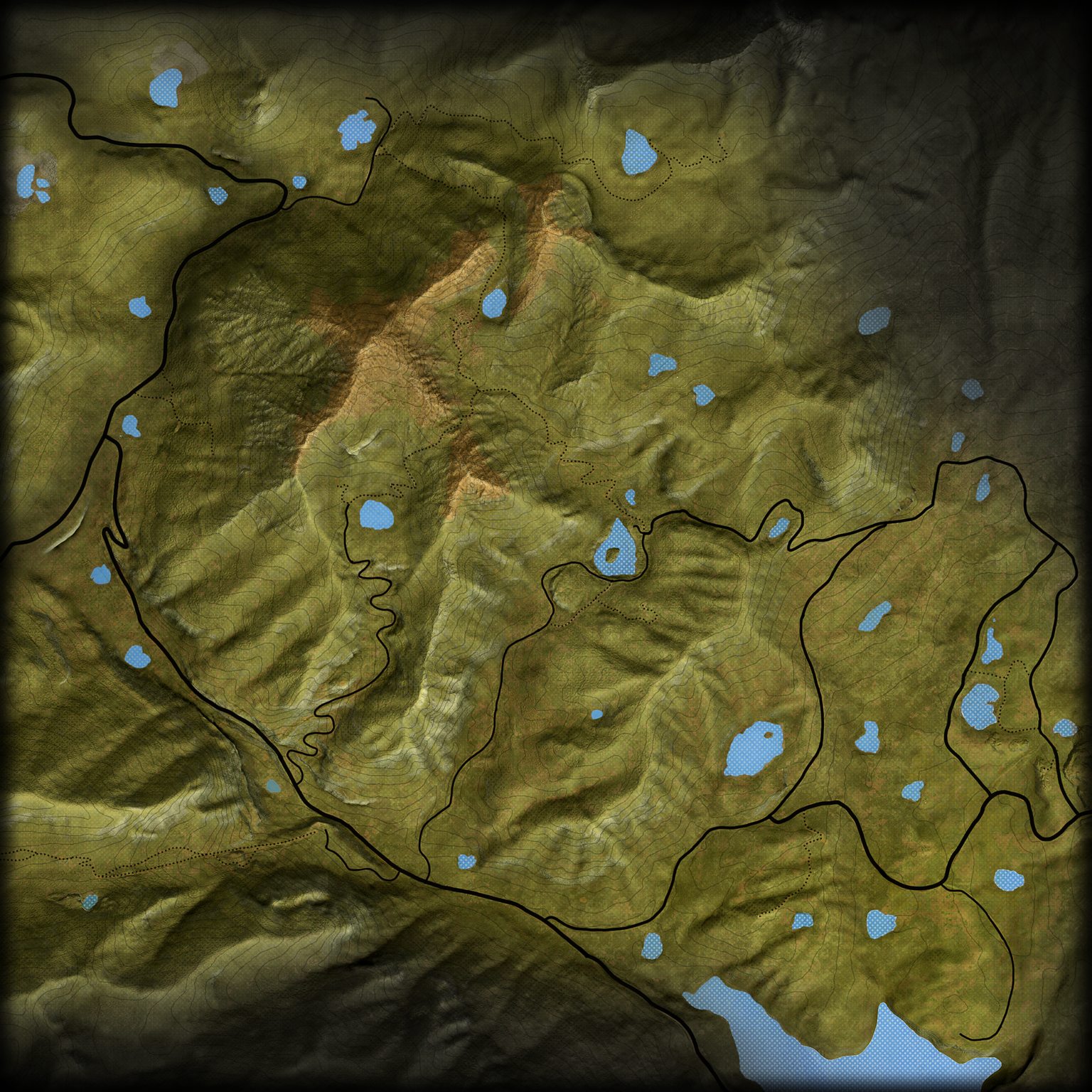 Silver Ridge Peaks topographic map